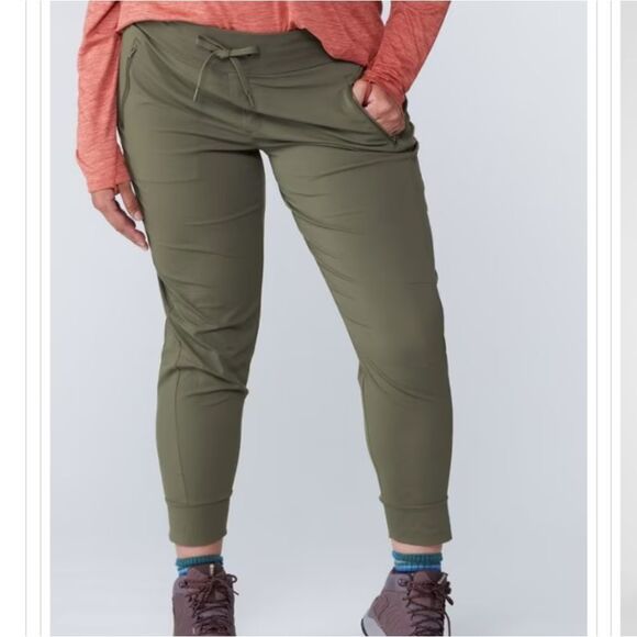 Athleta -112 Trekkie North Jogger Pants‎ Mountain Olive Green size 18 - Picture 1 of 9